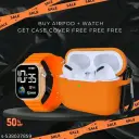 100 Takaa Airpod Pro True Wireless Bluetooth Earphones with 3 Hours of Playtime with Stylist Watch Free & Compatible for all Smartphones (White)