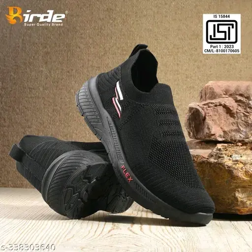 Birde ZenG Flyknit Men Sport Memory Foam Comfortable Soft Lightweght Regular Wear Walking Shoes