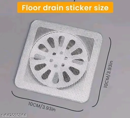 Floor Drain Mesh Sticker (12 Pcs) - Insect & Cockroach Proof Filter Wishlist Share Net