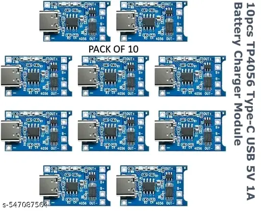 TP4056 C-Type 18650

Lithium-ion Battery Charging

Module with Inbuilt BMS and Indicator (Pack of 10 Pcs)