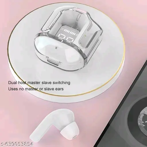 ULTRAPOD Earbuds BT Wireless 5.3, Transparent Charging Case, with 4-5 H Playtime multicolour