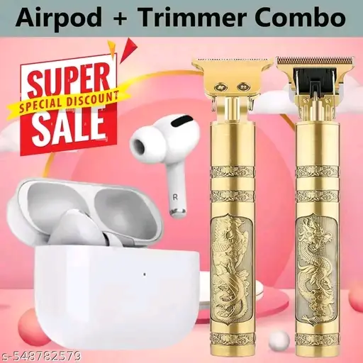 Ultrapod Earpod True Wireless Bluetooth Headphone, Best Quality Wireless Trimmer Combo
