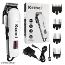 ΚΕΜΕΙ 809 KM-809A Man's Trimmer And Electric Hair Clipper For Men | White & Black Rechargeable Professional Electric 
