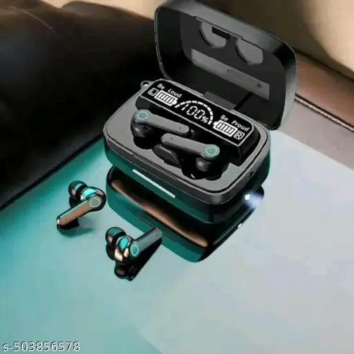 M 19 TWS Bluetooth 5.0 Wireless In Ear Earbuds Touch Waterproof LED Digital Display Bluetooth Headset (Black, True Wireless)