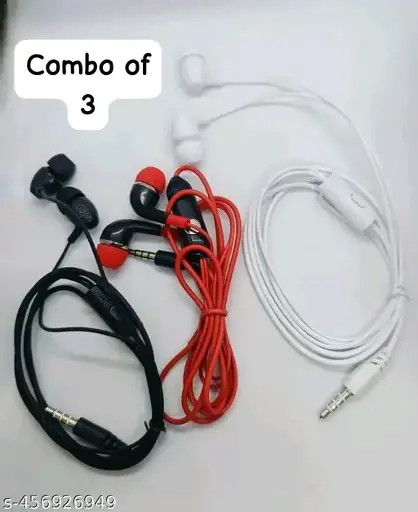 zenphonia Wired Headphones & Earphones  (Pack 3)
