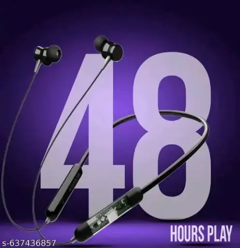 Transparent desine High Quality Sound 3 Days Battery Backup Bluetooth Neckband Wireless HeadphoneWishlisted