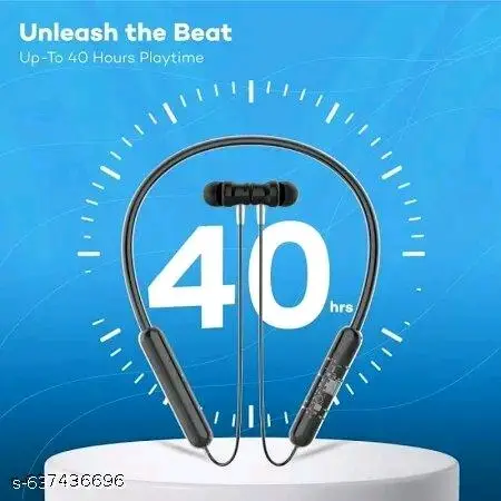 Transparent desine High Quality Sound 3 Days Battery Backup Bluetooth Neckband Wireless HeadphoneWishlisted