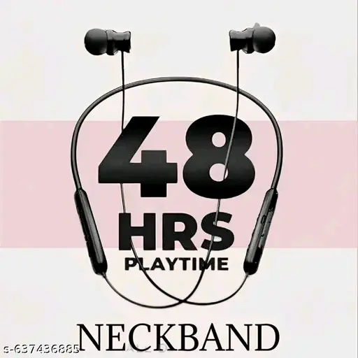 Transparent desine High Quality Sound 3 Days Battery Backup Bluetooth Neckband Wireless Headphone Wishlisted