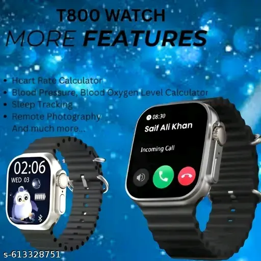 T900 Newly Launched Quad Call 1.81" Display, Bluetooth Calling Smart Watch, Sleep Tracking | Compatible with All Android & iOS Wishlisted Share smart watchT800 Ultra Bluetooth