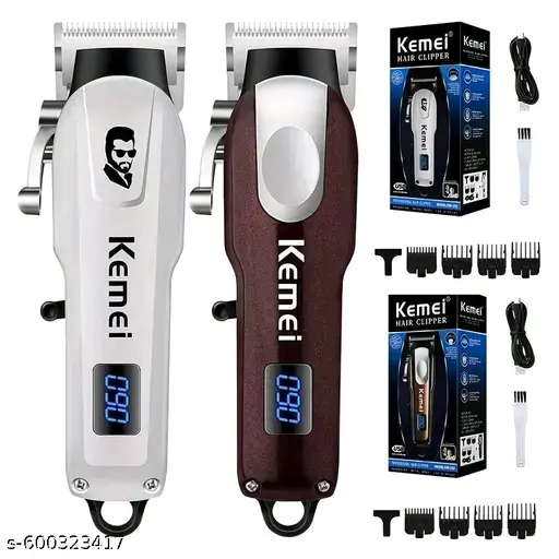Kemei KM-809A Professional Rechargeable Hair Trimmer Electric Hair Clipper, Razor Trimmer 120 min pack of 1