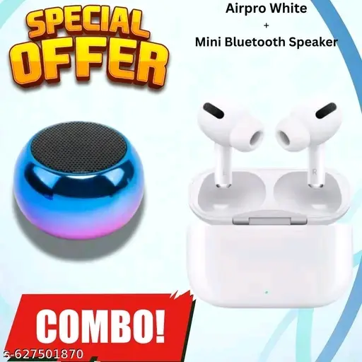 Airpro True Wireless Bluetooth Earphones with 30 Hours Playtim